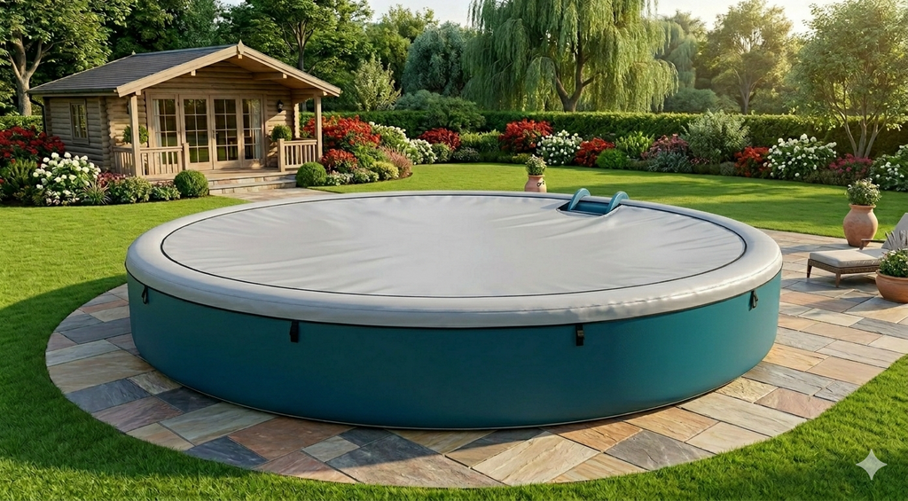 Aufblasbarer Premium Drop-Stitch Pool - Stabiler Familienpool für den Garten